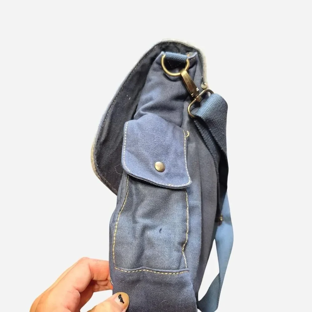 Warner-bros Orange and Blue Messenger Bag